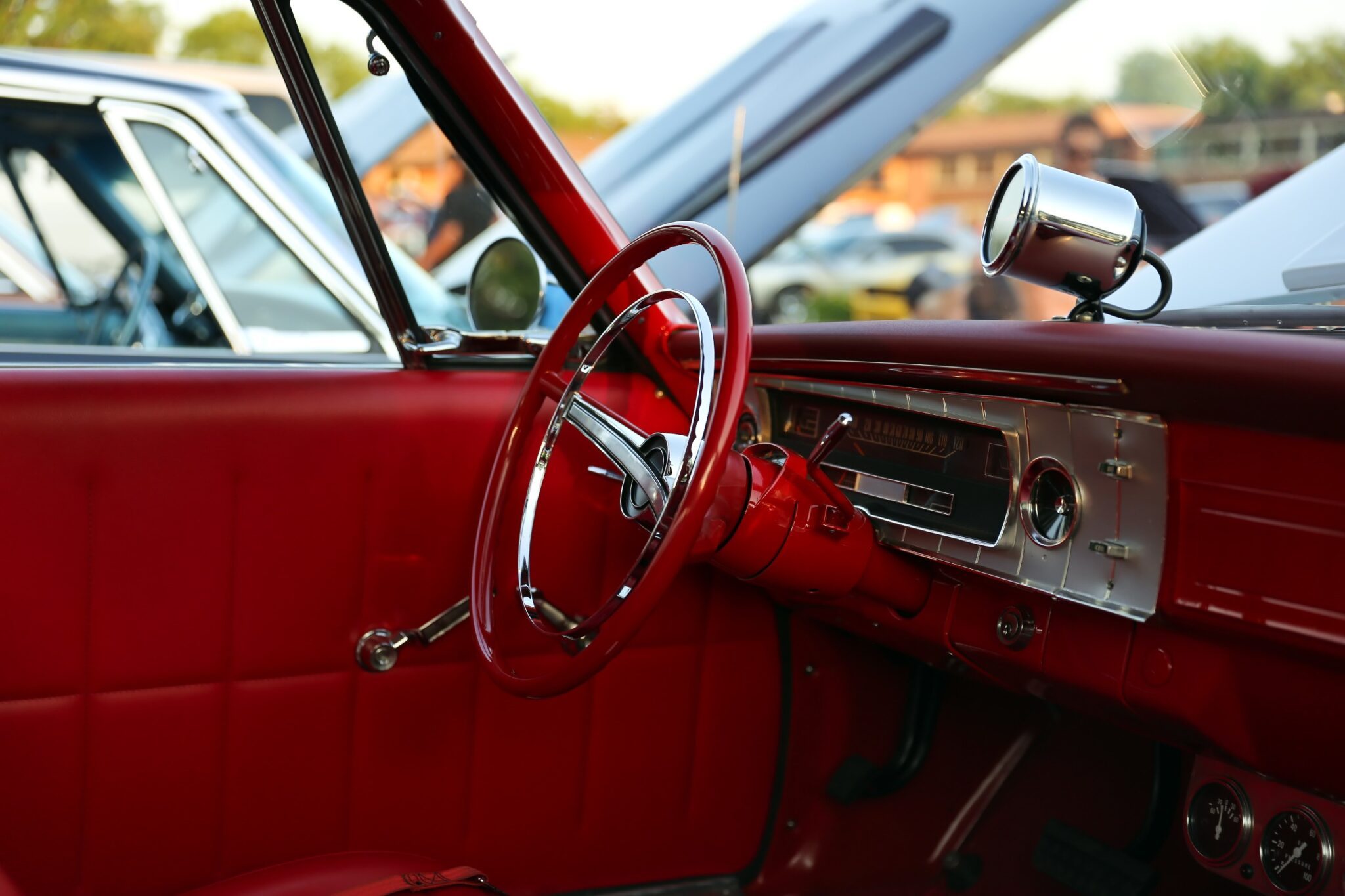 Intérieur voiture de collection