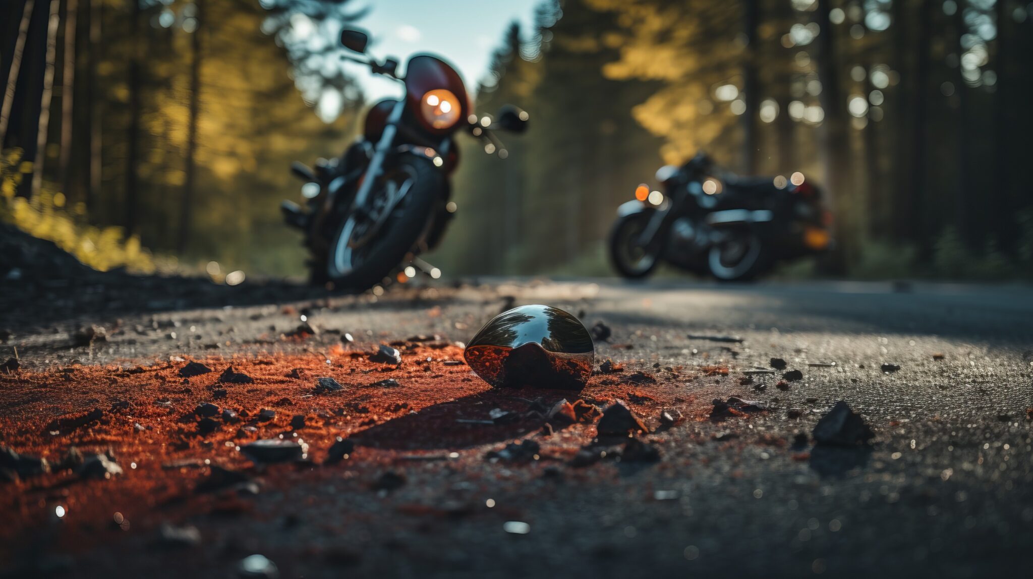 Un accident avec deux motos