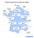 Prime d'assurance moto par région 